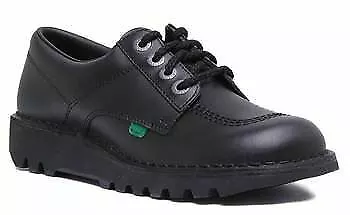 Kickers Kickers Kick Lo Mens Lace Up Casual Leather Shoe In Black Size US 7 - 13 • $122.19