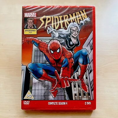 Spider-Man The Animated Series Season 4 DVD (2 Disc) Marvel 1994 (SEALED) • £40