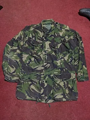 British Army Vintage 80s Woodland DPM Camouflage 7 Pocket Combat Smock Jacket • £12.50