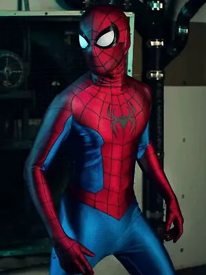 The Amazing Spider-man Jumpsuit TASM2 Suit Cosplay Adult Kids Costume Halloween • $48.99