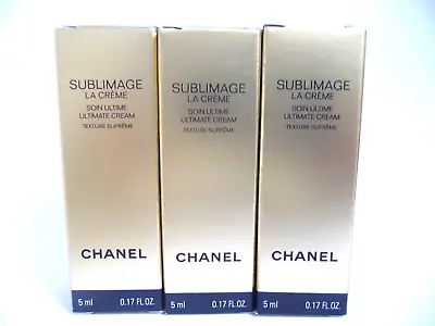 CHANEL SUBLIMAGE La Creme Universelle Texture Supreme 15ml BNIB 3x5ml Tubes • £39.95