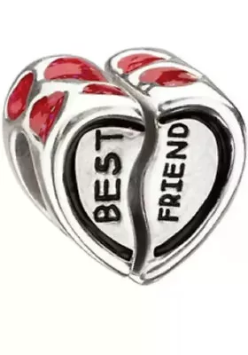 NEW RETIRED Authentic Miss Chamilia Best Friend Forever Red Enamel Bead • $22