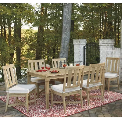 Dakota Outdoor Timber 6 Seater Dining Table And Chairs Furniture Setting | Patio • $3590