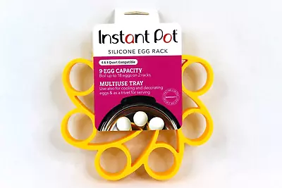 Instant Pot 6 & 8 Qt Compatible Silicone 9-Egg Rack Tray New And Sealed • $4.95