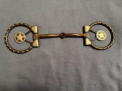 5” Silver Mounted Star Concho Smooth Mouth Western Dotted Snaffle Show Bit • $50