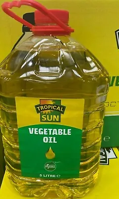 Tropical Sun Vegetable Oil -  5L  Extra Long Life Cooking Oil • £15.99