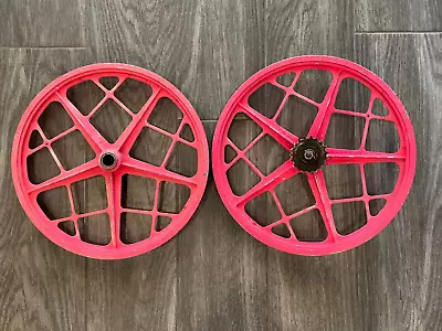 Rare Vintage BMX Motomag II Mag Wheels Rims Set Old School Bicycle Parts Classic • $227.50