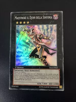 Yu-Gi-Oh Maestroke The Djinn Of The Symphony Ys12-it043 Super Rare 1st Ed Ita • $1.07