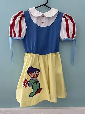 $90 • Buy Rare Vintage 1970's Disney Wear Disneyland Snow White Disneyana Dress Costume