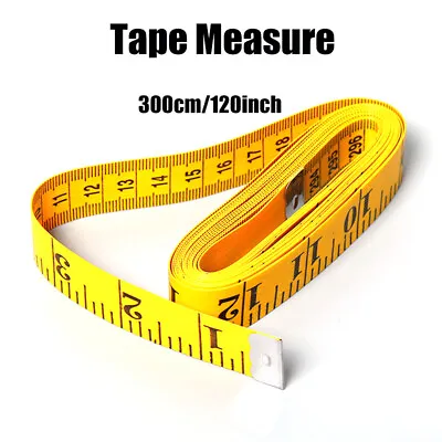 Soft Ruler 3m 120  Measure Tape Sewing Tailor Body Measuring Tape Flexible • $11.29