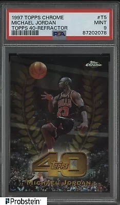 1998 Topps Chrome 40 Refractor Michael Jordan Chicago Bulls HOF PSA 9 MINT • $88