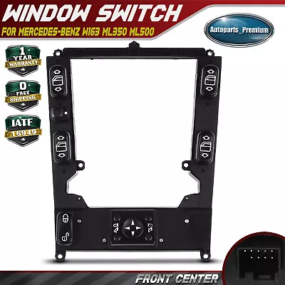 Center Console Window Switch W/Folding Mirror For Mercedes-Benz W163 ML350 ML500 • $134.99