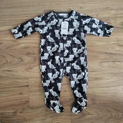 £8 • Buy Brand New Next Baby Fleece Sleepsuit Age 6-9 Months Bunny Print