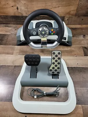 Microsoft Xbox 360 (WRW02) Wireless Racing Wheel With Force Feedback • $56