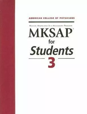 MKSAP For Students 3: Medical Knowledge Self-Assessment Program [With CDROM] • $6.34