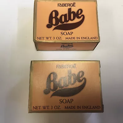 2 Bars Faberge Babe Soap 3oz Each  Made In England • $20