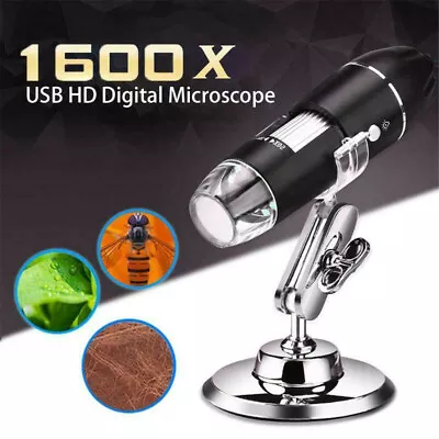 $16.89 • Buy 1600X USB Digital Microscope Handheld Zoom Biological Endoscope Camera Pocket