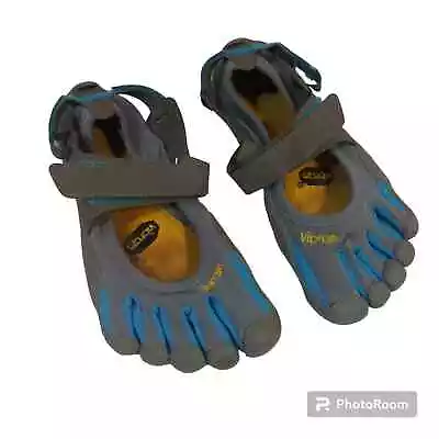 Vibram FiveFingers Sprint Grey/Blue Toe Shoes W1156 Women's Size 38 • $34.99