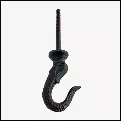 VICTORIAN CAST IRON HANGING LAMP HOOK For PLANTERS & OIL LAMPS ALADDIN B&H • $11.95