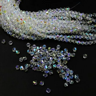 $1.99 • Buy #5301 Bicone Crystal Bead Glass Loose Crafts Beads Jewelry Making 2 3 4 5 6 8mm