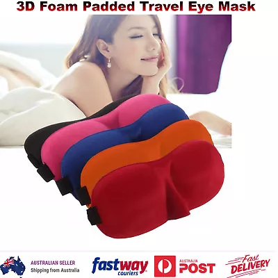 $2.88 • Buy 3D Foam Padded Travel Eye Mask Blindfold Sleep Travel Shade Cover Rest Eyepatch