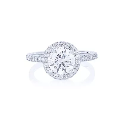 14k White Gold Ring 0.90 Ct IGI GIA Lab Created Round Cut Diamond Women Wedding • $1058