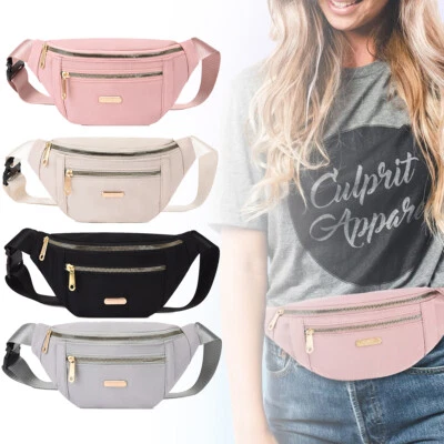 £5.59 • Buy Womens Ladies Bum Bag Waist Fanny Pack Holiday Travel Wallet Money Belt Bumbag