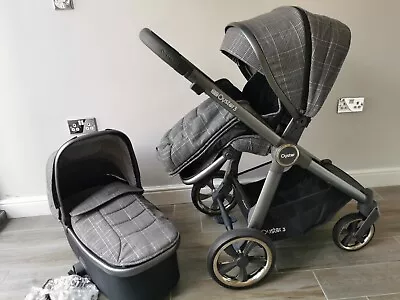 Babystyle Oyster 3 Manhattan Baby Pram And Pushchair 2 In 1 - Grey • £297.16