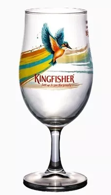 1 X Kingfisher Chalice Beer  Half Pint Glass 10oz  - Brand New • £9.99