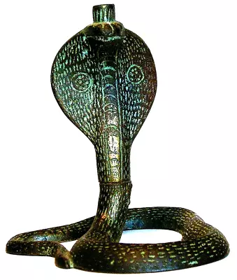 Antique (or Vintage?) Solid Bronze? Cobra Snake Whatever The Heck This Thing Is. • $24.99