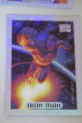 1994 Marvel Masterpieces Silver Holofoil 5 Iron Man Chase Insert Skybox • $3.99