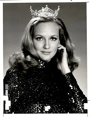 LG975 1974 Original NBC Photo CROWNING ACHIEVEMENT REBECCA ANN KING MISS AMERICA • $20