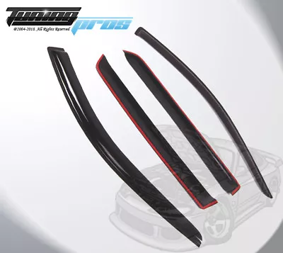 Dark Smoke Rain Visor Deflector 4pcs Out-Channel For Volkswagen Golf 1999-2005 • $46.22