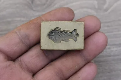 Vintage Brass Bronze Fish Jewelry Die Mold/Mould Hand Engraved Die Stamp Seal • $25