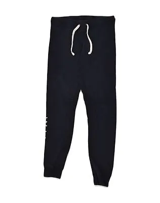 JACK WILLS Womens Graphic Tracksuit Trousers Joggers UK 8 Small  Navy Blue PX05 • £14.85