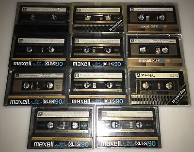 10 Maxell XLII-S 90 Tapes + C90 W/ Classical Music Vintage XLii - S Type 2 Lot • $44