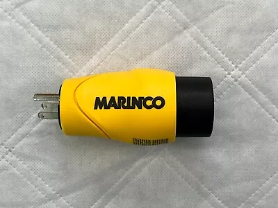 Marinco Straight Adapter 15amp Straight Male To 30amp Locking Female Connector • $19.95