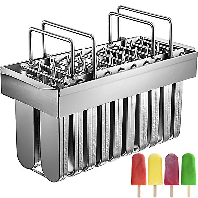 $74.61 • Buy VEVOR 20pcs Ice Cream Molds Frozen Icy Pole Jelly Block Maker Pop Popsicle DIY