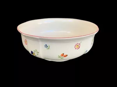 Villeroy & Boch Petite Fleur 8  Round Vegetable Bowl Multi Flower Sprigs • $22.46