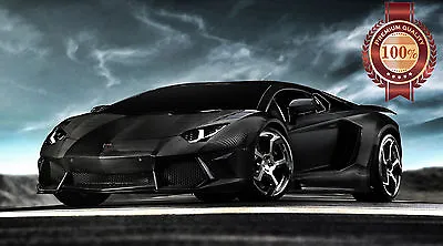 Lamborghini Black Supercar Sports Super Dream Car Photo Print Premium Poster • $159.95