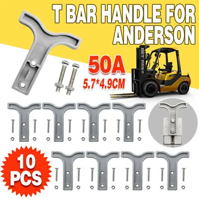 $10.77 • Buy 10PCS Grey T Bar Handle For Anderson Style Plug Connectors Tool 50AMP 12-24V AU