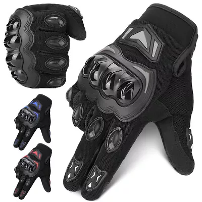 Motorcycle Gloves Carbon Fiber Touch Screen Motorbike Cycling Full Finger Gloves • $12.99