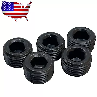 3/4  NPT Hex Pipe Plugs Countersunk Plug Male NPT Pipe End Fitting USA~ 5 EACH  • $10.45