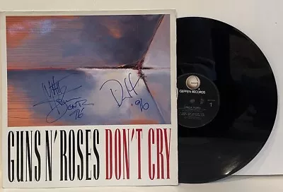 Guns N Roses Duff McKagan Matt Sorum Signed Don’t Cry Record Single PROOF • $319.99