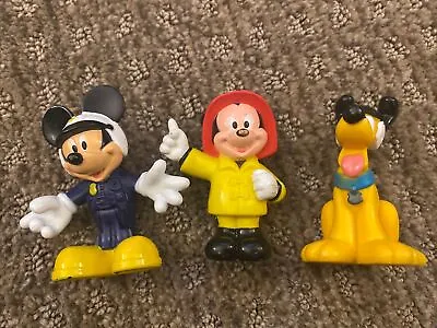 Disney Mickey Mouse Clubhouse Police Dog Pluto Fireman 3pc Mini Figure 3” • $14.90