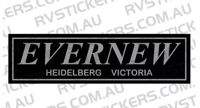 EVERNEW Caravan Decal 655mm Sticker Vintage Graphics Retro • $36