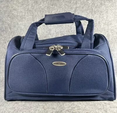 Samsonite Boarding Underseat Bag Luggage Blue/Navy Includes Makeup Bag NEW • £19