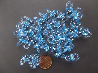 30 Blue Tiny Dummies Baby Shower Table Sprinkles Decorations   • £2.89