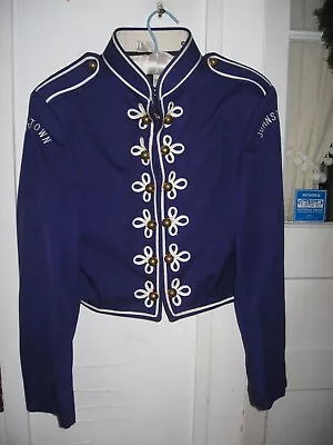 Vintage Purple Double  Breasted Marching Band Uniform Jacket-demoulin Bros -38r • $47.95