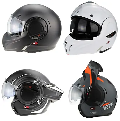 Viper F242 180 P/j Rated Reverse Flip Up Front Motorcycle Motorbike Crash Helmet • $199.07